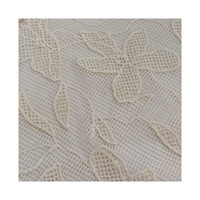 Tissu en maille florale respirant et hydrosoluble, dentelle 100% coton pour robe brodée ou hawaïenne, tissu en coton