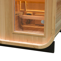 Sauna extérieur personnalisable pour une personne, sauna en bois avec panneaux chauffants