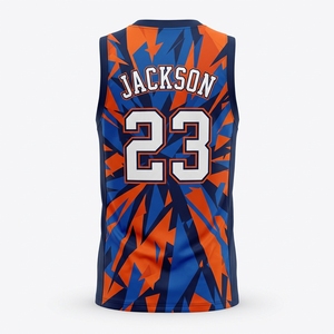 Camiseta de Baloncesto para Hombre, Malla sin Mangas, Cuello Transpirable, Resistente al Viento, Poliéster Ecológico/Personalizable para Hombre, Nueva - Product Image 3