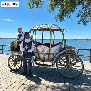 Charrette royale électrique sans chevaux de luxe au design victorien avec cadre en fer, couleur personnalisée, 150-250 CV, pour mariages et tourisme - Product Image 6