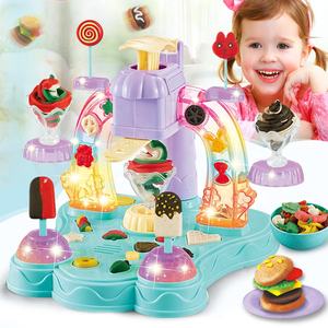 ห้องครัวเล่นชุดของเล่นเด็ก<span class=keywords><strong>เพลง</strong></span>เล่น<span class=keywords><strong>แป้ง</strong></span>เล่นของเล่นเครื่องไอศครีมของเล่น - Product Image 1