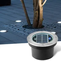 Nuovo stile in acciaio inox esterno solare sotterraneo Led impermeabile Ip68 pavimento Olar luci interrate per giardino
