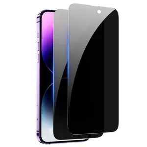 Anti Spy Screen Protector Wholesale Supplier Iphone 13 14 Pro Max Privacy Tempered Glass Screen Protector For Iphone 15 Pro