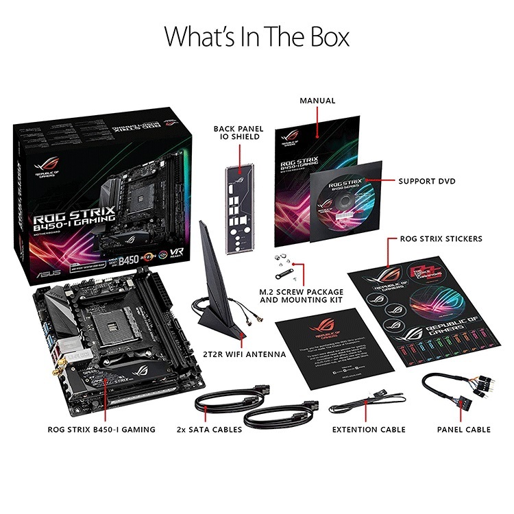 中古 ASUS ROG STRIX B450-I GAMING マザーボード AMD Ryzen 第2世代