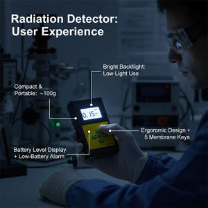 Globe soaring SR1100 Handheld Tragbarer Strahlungs rekorder LCD-Display Schall licht alarm Solars trah lungs sensor Pyrano meter Beta - Product Image 4