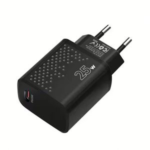 Chargeur mural PD 25W USB-C à charge rapide, adaptateur de voyage avec prise US/EU pour Huawei Xiaomi - Product Image 1