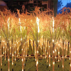 Décoration de pelouse extérieure imperméable à l'eau, Led lumineuse de roseaux bouchés au sol, lumière d'oreille de blé, lampe de <span class=keywords><strong>paille</strong></span> de riz - Product Image 6
