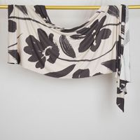 Hijab en jersey extensible imprimé FRC pour femmes musulmanes, doux et respirant, en coton, motif floral, vente en gros