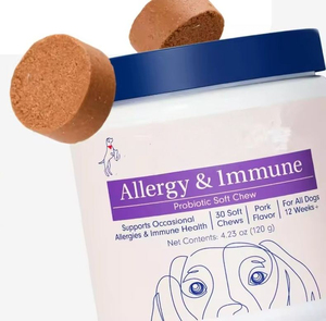 Probiotiques pour animaux de compagnie, comprimés à mâcher pour chiens, probiotiques quotidiens, soulagement des allergies, santé immunitaire, peau qui gratte, équilibre digestif - Product Image 6