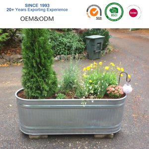 Serbatoio in Acciaio Zincato da 425 Litri a Prezzo di Fabbrica, Fioriera da Giardino <span class=keywords><strong>per</strong></span> Coltivare Erbe, Fiori e Verdure <span class=keywords><strong>per</strong></span> Casa e Giardino - Product Image 4