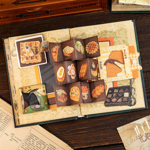 <span class=keywords><strong>Cuaderno</strong></span> <span class=keywords><strong>de</strong></span> Arte Vintage con Cubierta Hueca y Costuras Decorativas - Páginas a Todo Color, Diseño Nostálgico, Set en Caja <span class=keywords><strong>de</strong></span> Regalo - Product Image 4