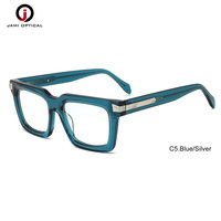 Nouvelles lunettes de vue en acétate pur faites à la main, monture optique à bordure complète, lunettes pour hommes