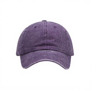 Washed <b>Black</b> Cotton 6-Panel <b>Baseball</b> <b>Cap</b> Adjustable Unisex Casual Hat Solid Color Adult Size - Product Image 4