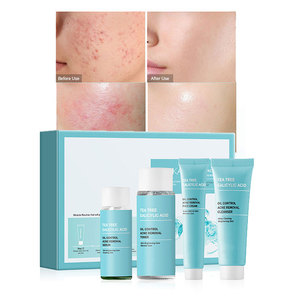 התווית פרטית skincare סט עבור מוצרי טיפוח העור, כולל חומצה סליצילית bha שמן אקנה קרם יותר - Product Image 1