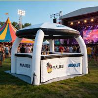 Bar de plage gonflable en PVC de qualité commerciale DST avec une capacité de 100 à 500 kg, logo personnalisé et garantie de 3 ans pour les événements