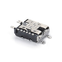 Connecteur USB femelle 6 broches MUP à prix réduit, simple rangée SMT, connecteur USB-C uniquement pour le remplacement d'écouteurs électroniques