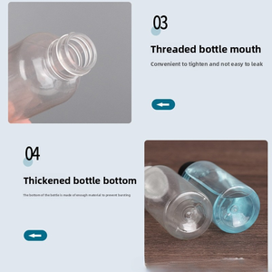 Bottiglie in Plastica PET Trasparente Personalizzate all'Ingrosso, 5-500ml, Bottiglie Alte e Sottili con Erogatore, Bottiglie Sigillate per Succhi e <span class=keywords><strong>Acqua</strong></span> - Product Image 4