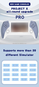 Console de jeu portable Project X Pro QBUY, processeur quadricœur, 1 Go de RAM, 8 Go de ROM, 3000 jeux, écran 4,3 pouces, batterie 3200 mAh, système d'exploitation Linux portable, Wi-Fi, <span class=keywords><strong>PSP</strong></span>/N64 - Product Image 2