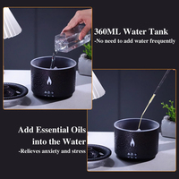 Volcano Fire 300ml Diffuseur d'huiles essentielles Brume fraîche pour humidificateur cadeau maison