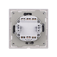 Touchmi 2 Gang 1 Way Interruptor mecánico Marco de PC Placa de pared para iluminación eléctrica Estándar europeo