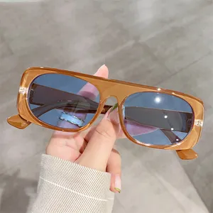 3205 Thick leg Square 400 uv Sunglasses Women's Fashion Retro small frame Black Leopard Men Unisex plastic sunglasses