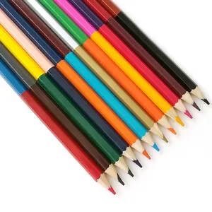木质7英寸12支儿童绘图双面定制便宜24色铅笔