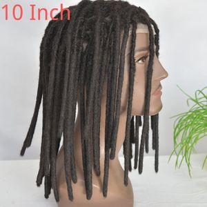 Perruque pour <span class=keywords><strong>homme</strong></span> Dirty Braid, bloc de <span class=keywords><strong>cheveux</strong></span> 10x8 pouces, entièrement en dentelle, tressée à la main, style naturel, toupet <span class=keywords><strong>dreadlocks</strong></span>, en stock - Product Image 3