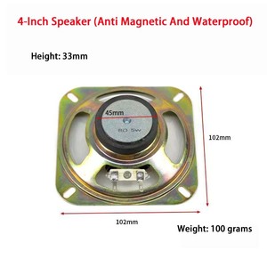Altoparlante multimediale Audio 12V grande 4 pollici magnete quadrato Console di gioco altoparlante per piccole e medie dimensioni - Product Image 4
