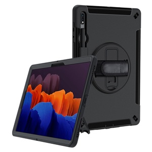 Funda Protectora para Tablet Samsung Tab S7 Plus de 12.4 Pulgadas <span class=keywords><strong>SM</strong></span>-T733 <span class=keywords><strong>SM</strong></span>-<span class=keywords><strong>T735</strong></span> con Soporte Giratorio de 360 Grados y Ranura para Lápiz, Resistente a Impactos - Product Image 1