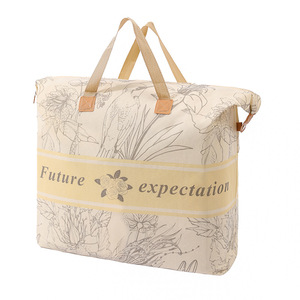 Large Capacity Waterproof <b>Storage</b> Bag For Quilt <b>Clothes</b> Moving Organizer Rectangle Polyester Fabric - Product Image 5
