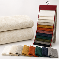Tissu d'ameublement en polyester tissé, respirant, couleur unie, chenille, pour canapé et mobilier – Dernier design