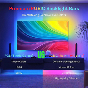 Retroiluminación Inteligente RGBIC para TV, Sincronización con Pantalla 4K 60Hz, Tira <span class=keywords><strong>LED</strong></span> con Ritmo Musical, Alimentación <span class=keywords><strong>USB</strong></span>, para TV de 55-75 Pulgadas, Decoración, Control por Aplicación - Product Image 4