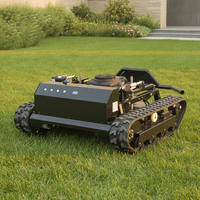 Tondeuse robot chenillée 800mm 900mm à moteur essence haute puissance, télécommandée, à performance fiable, pour vergers