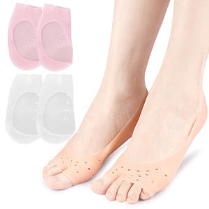 Calzini <span class=keywords><strong>da</strong></span> barca SEBS a punta aperta per donne invisibili <span class=keywords><strong>da</strong></span> estate antiscivolo traspirante Casual calzini Anti-crack punta Modulare - Product Image 5