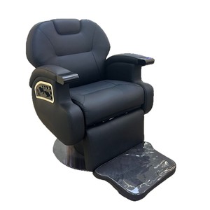 Fauteuil de coiffure professionnel moderne de luxe noir pour salon de beauté, robuste et durable - Product Image 4