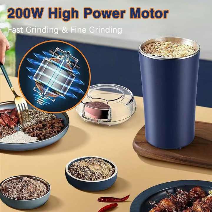 Electric Spice and Coffee Grinder with Stainless Steel Blades Coffee Grinder