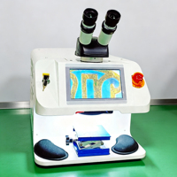 Machine de soudage au laser YAG à cabinet fermé haute rigidité 200W pour la soudure de bijoux, utilisation sur bureau