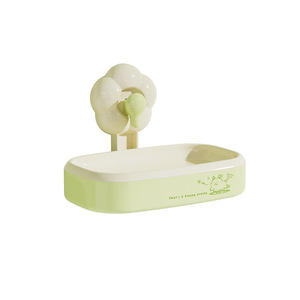 Flower Suction Cup Soap Dish Wall Mount Detachable Drainable Plastic Bathroom Soap Holder - Product Image 5