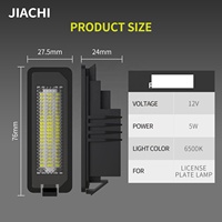 Lámpara LED para Matrícula sin Errores Canbus para VW Golf 4 5 6 7 Passat Polo Beetle CC Seat Leon Blanca 12V Luces para Auto
