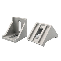 Accessoires en gros pour profilés aluminium : Support d'angle en L en alliage d'aluminium pour assemblage de cadre d'imprimante 3D et CNC