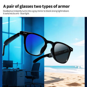 GT52 スマートAIグラス 翻訳機能付き ブルーライトカット IPX5防水 磁気充電 タッチコントロール＆写真撮影機能搭載 ヘッドホン - Product Image 3