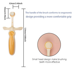 Kit de soins bucco-dentaires pour bébé en vrac avec tête à poils ronds poils souples pour nourrissons et enfants santé dentaire - Product Image 3