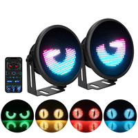 Feux antibrouillard LED dynamiques de haute qualité pour voiture, écran d'affichage multifonctionnel DIY, éclairage ambiant LED automatique
