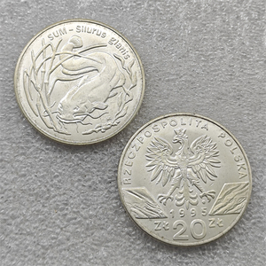 1995-2003 Polandia 20 Zl Koin Hewan Dunia Gaya Antik Koin Peringatan, Hadiah, Dekorasi Rumah - Product Image 1