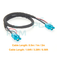 4+2Pin HSD to HSD Cable Assembly with Amphenol Original Connectors HSD2NZSJ-C44W0 LEONI DACAR 535 LVDS Cable