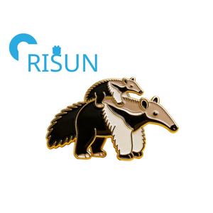 Fabricación de Broches de Esmalte Personalizados con Forma de Echidna <span class=keywords><strong>Gigante</strong></span> y Bebé, Joyería de Animales - Product Image 3