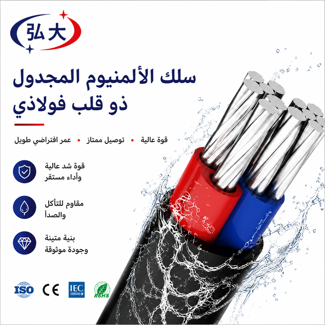 Aluminum Conductor Steel Reinforced (ACSR) Submersible Water Pump Cable - High Strength, Waterproof & Corrosion Resistant