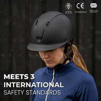 Casque d'équitation de sécurité réglable certifié CE EN1384 ASTM Noir Rose Or Casque d'équitation