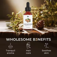 Huile essentielle de cèdre pure et naturelle pour diffuseur capillaire et aromathérapie, marque privée