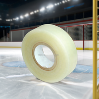 Bande adhésive en PVC transparent personnalisée de 1,5 pouce pour le hockey, en caoutchouc acrylique sensible à la pression, étanche, de qualité alimentaire, pour protège-tibias de hockey/football
